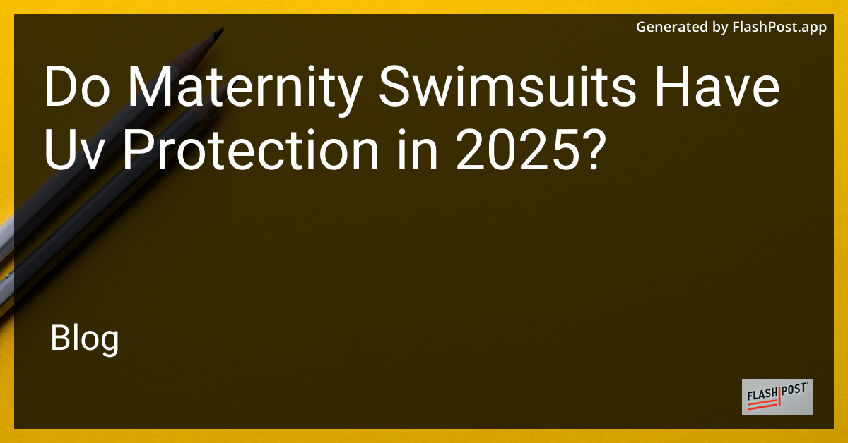 Maternity Swimsuits with UV Protection