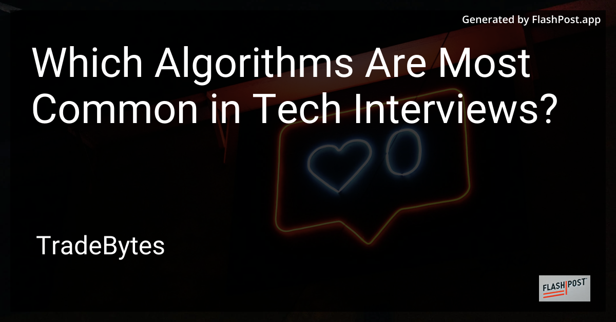 Tech Interview Algorithms