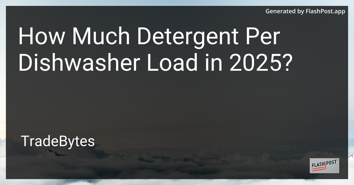 Dishwasher Detergent Image