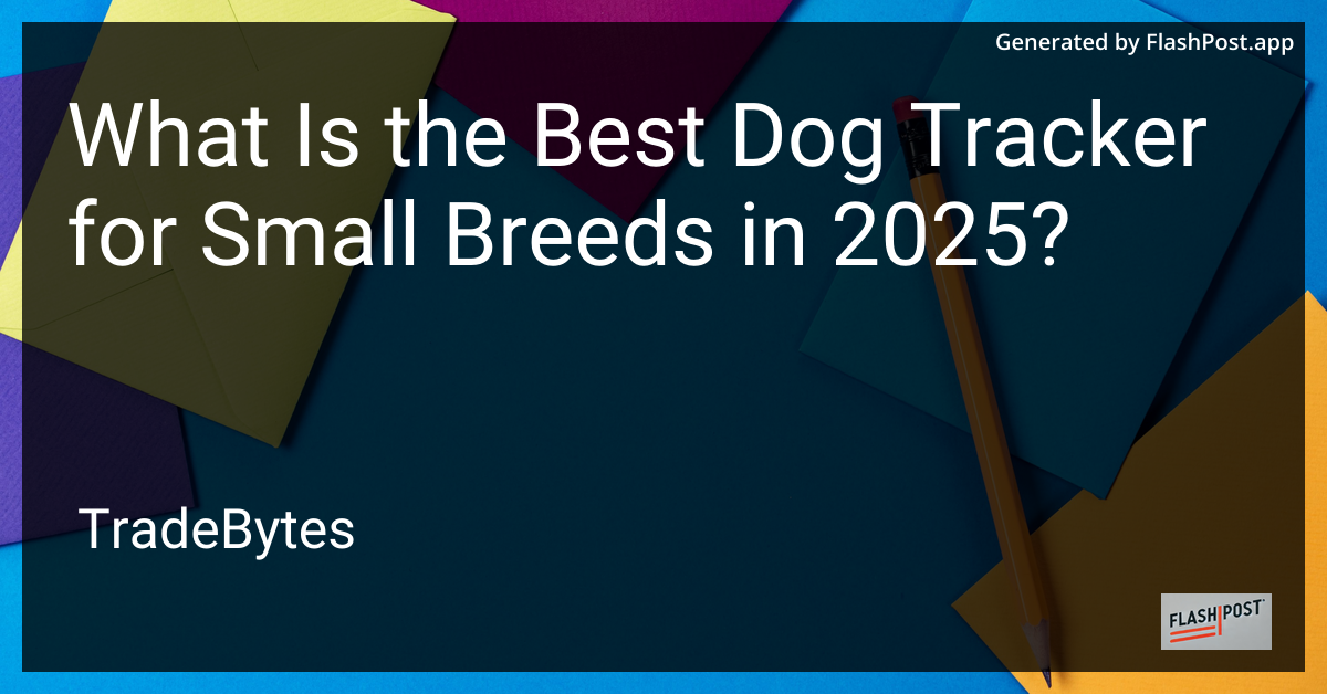 Small Dog with Tracker