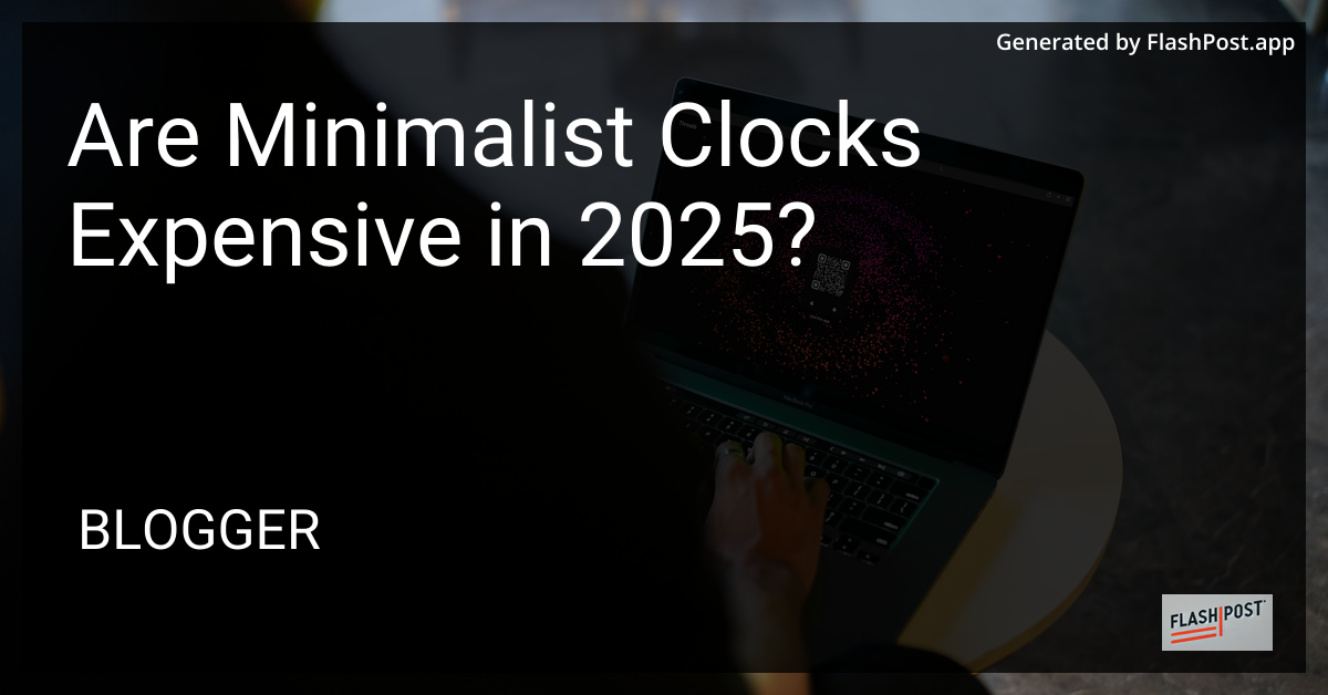 Minimalist Clock