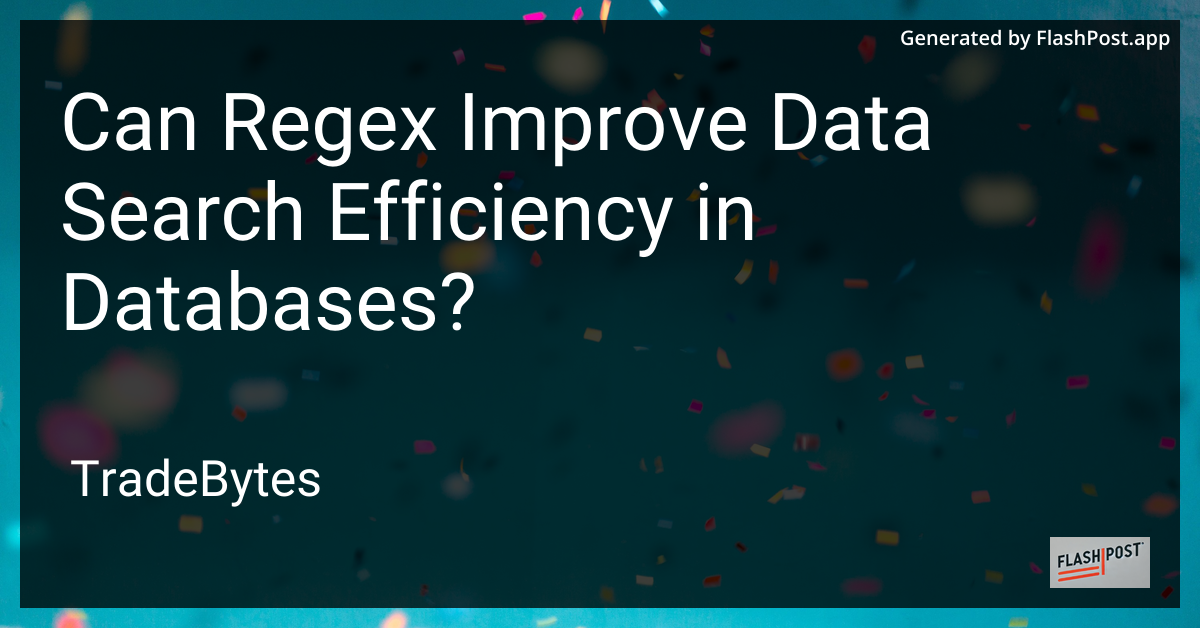 Regex and Data Search