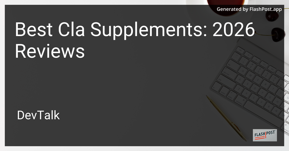 Best Cla Supplements: 2026 Reviews