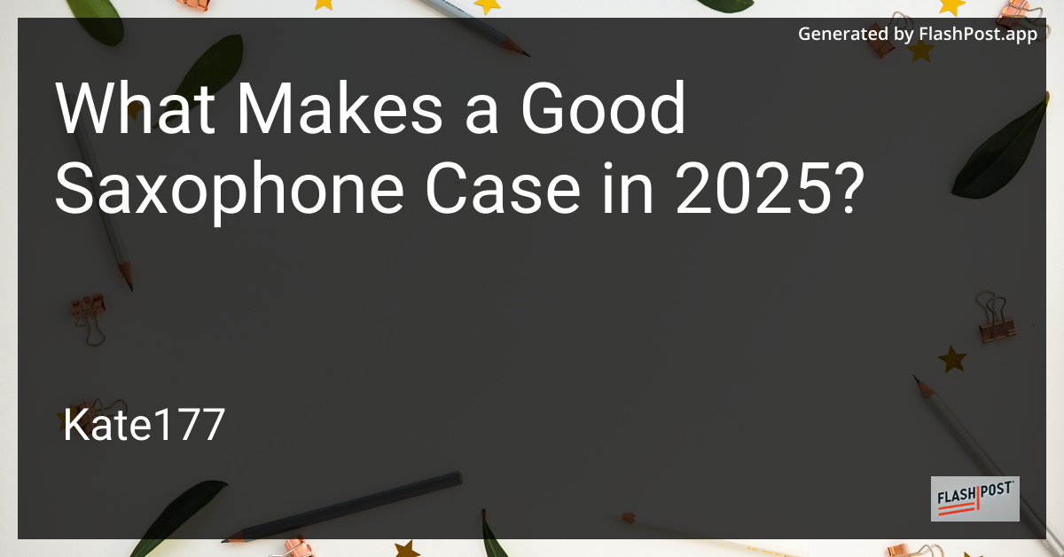 Saxophone Case