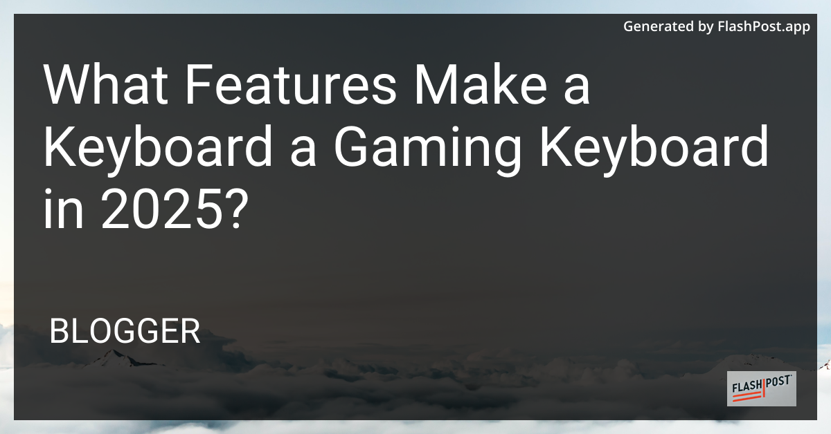 Gaming Keyboard