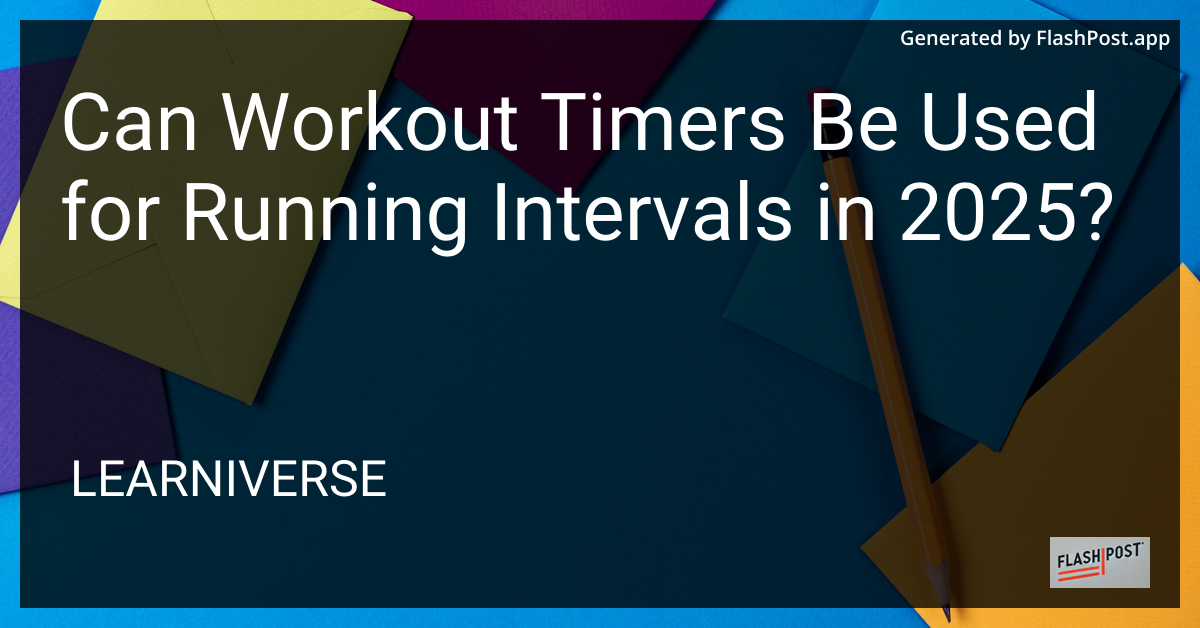 Running Intervals with Timers