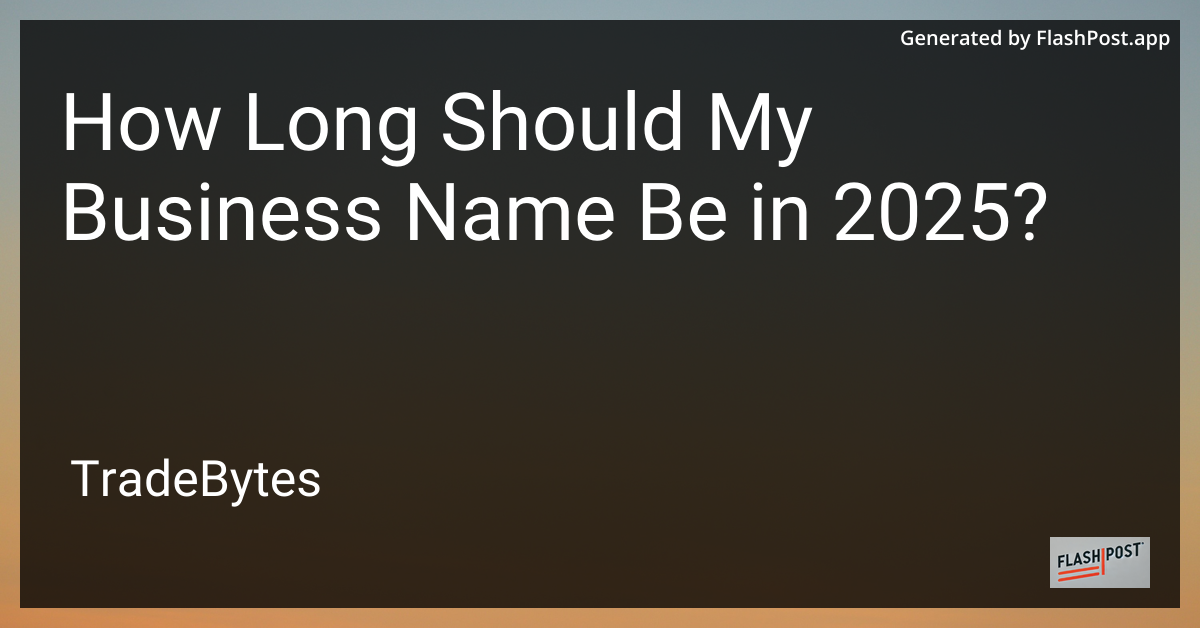 Business Name Length