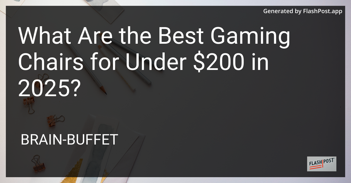 Best Gaming Chairs