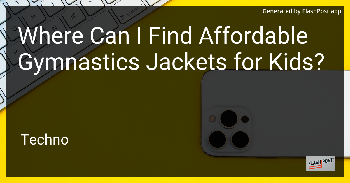 Kids Gymnastics Jackets