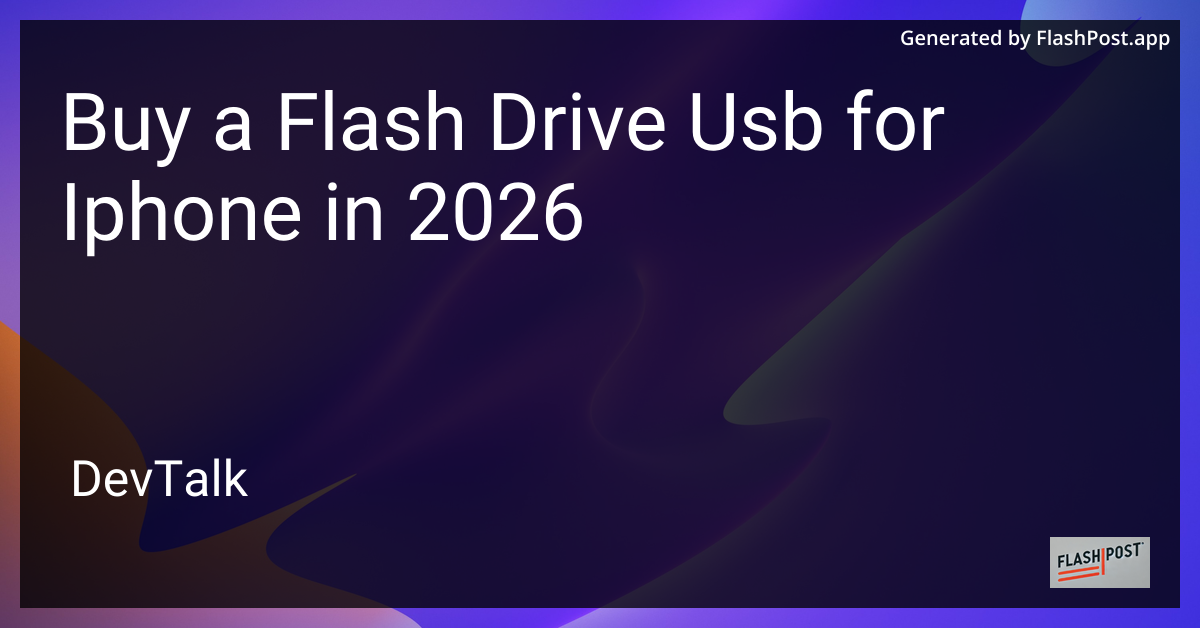 Buy a Flash Drive Usb for Iphone in 2026