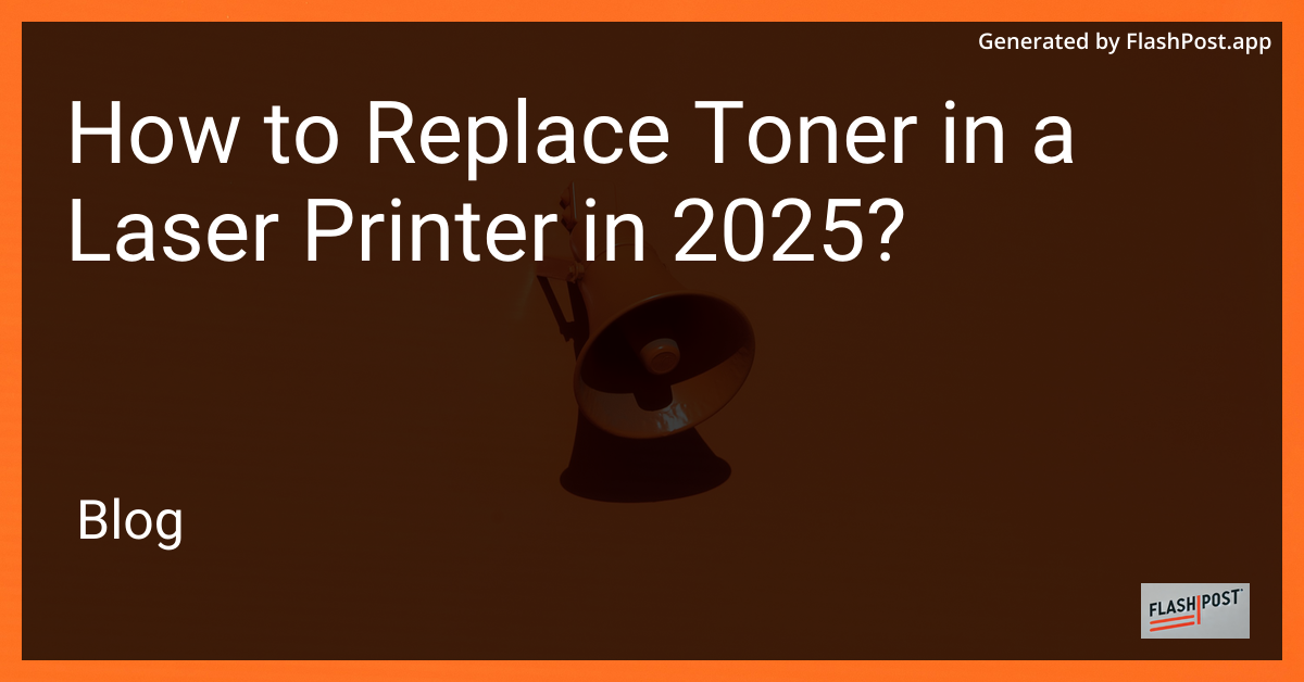 Laser printer toner replacement