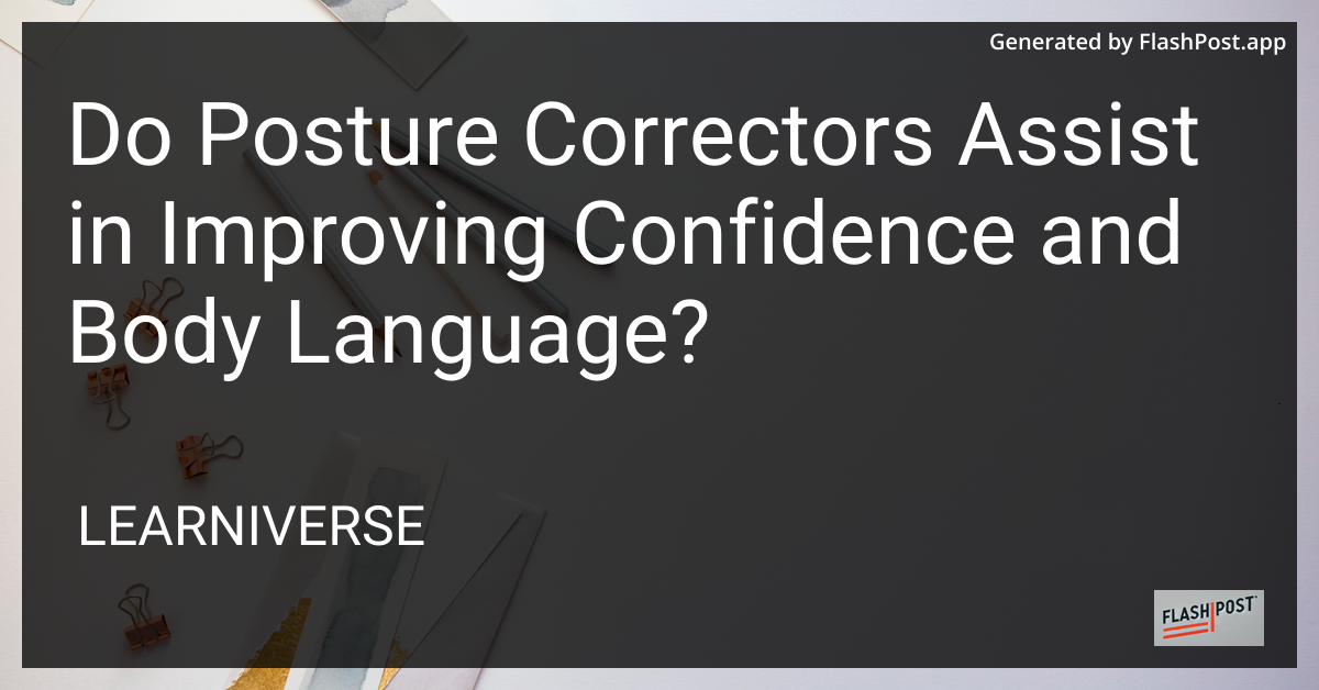 Posture Correctors