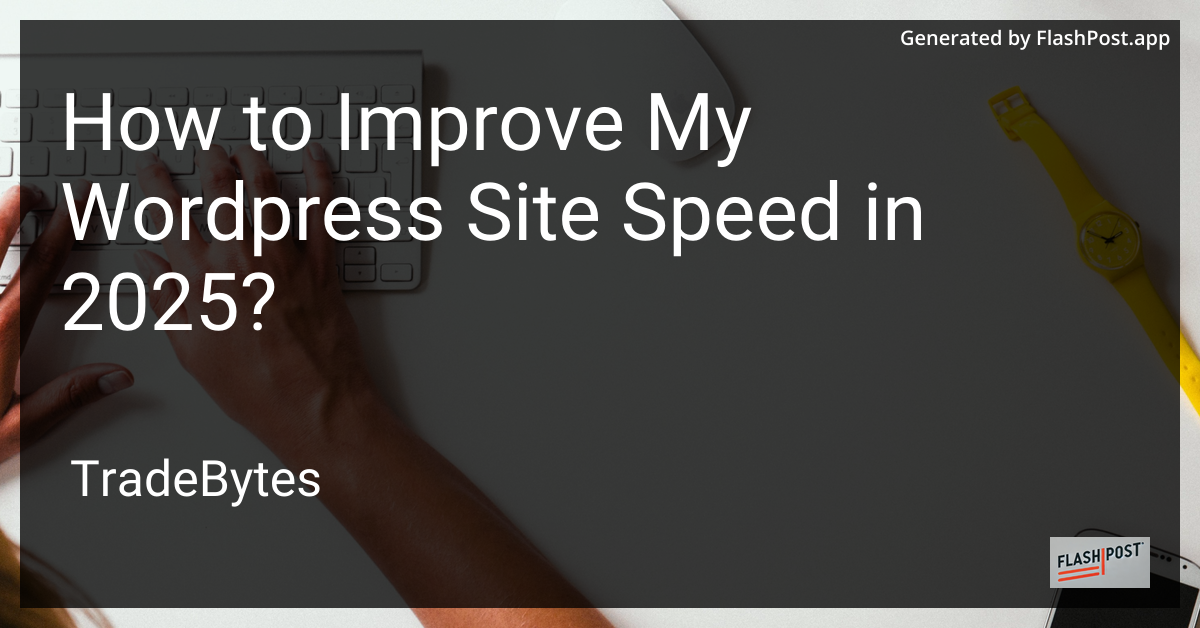 WordPress Speed Optimization