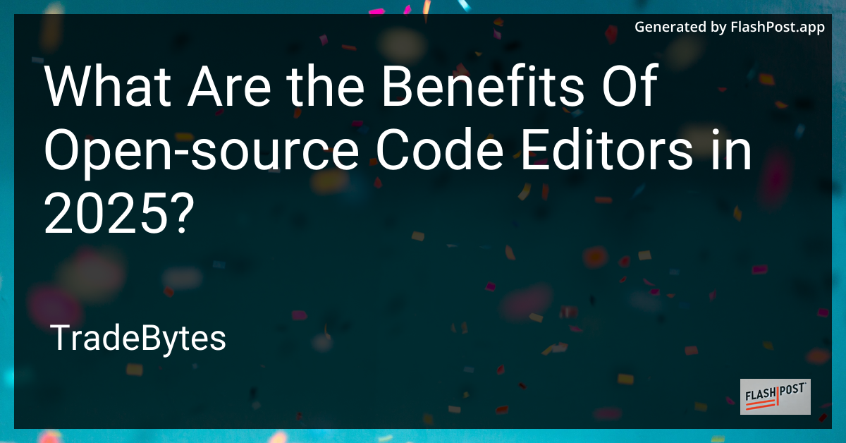 Open Source Code Editor