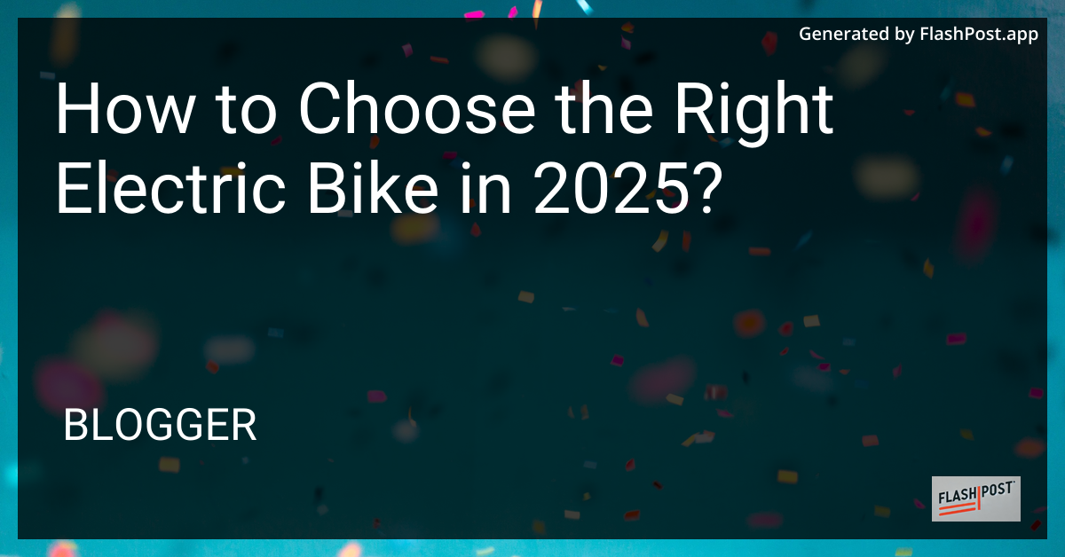 Electric Bike