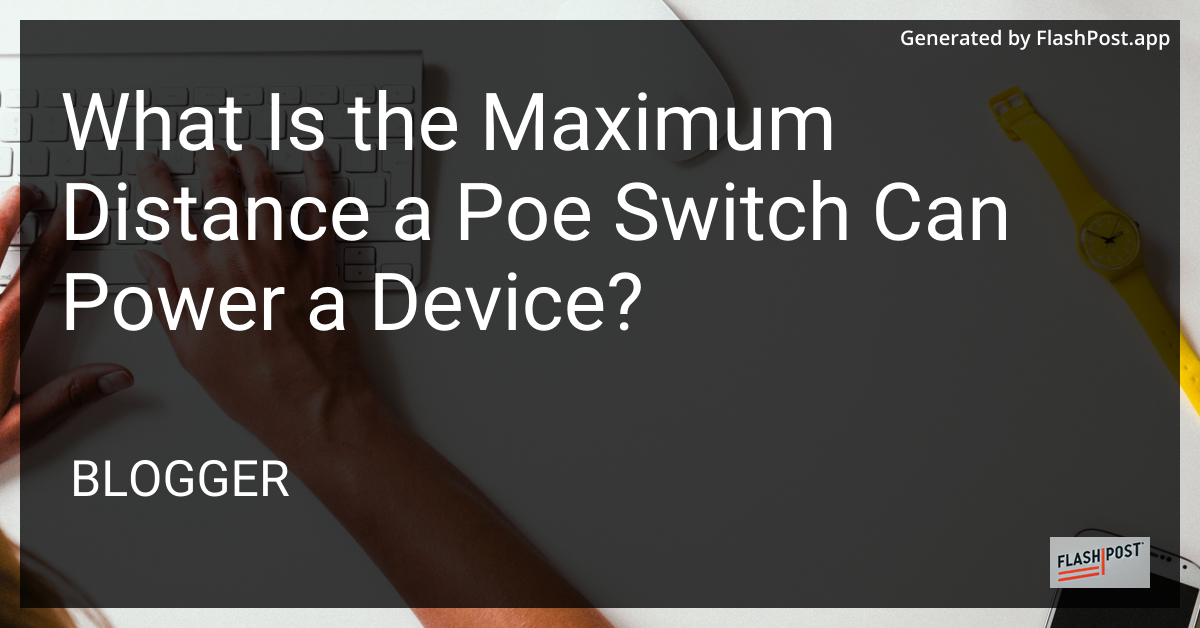 Power over Ethernet (PoE) Switch