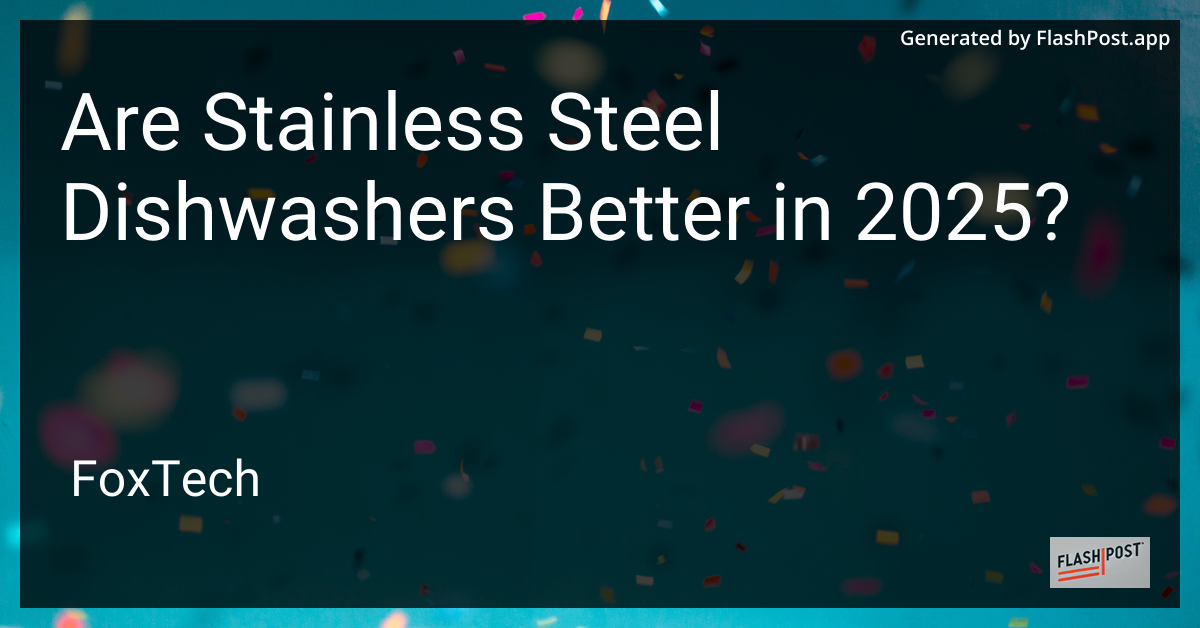 Stainless Steel Dishwasher