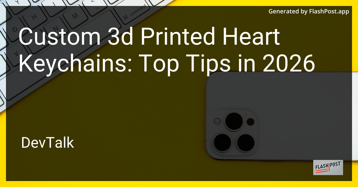 Custom 3d Printed Heart Keychains: Top Tips in 2026