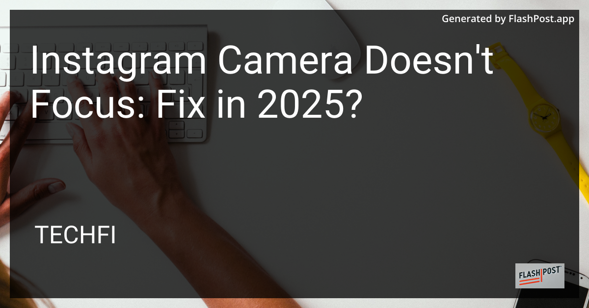 Instagram Camera Issue