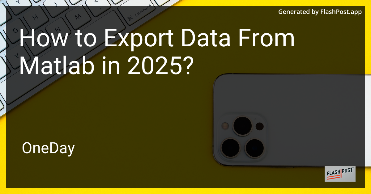 Exporting Data from Matlab