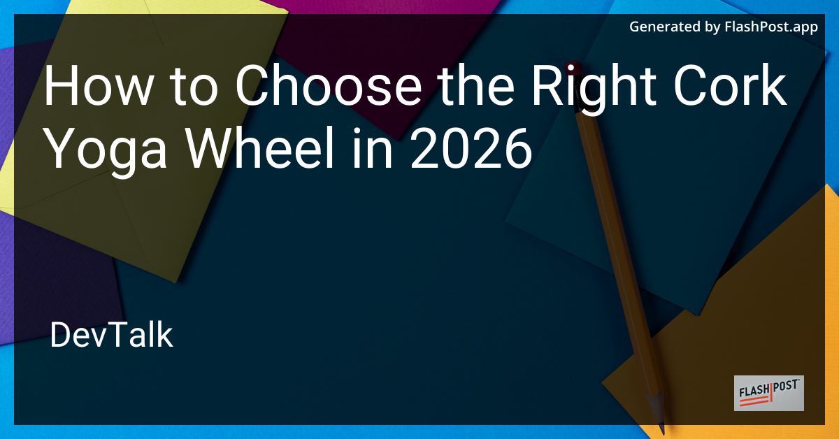 How to Choose the Right Cork Yoga Wheel in 2026