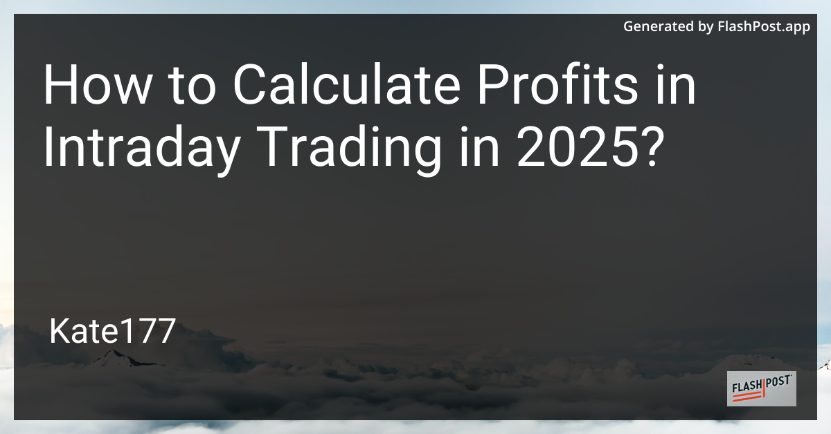 Intraday Trading
