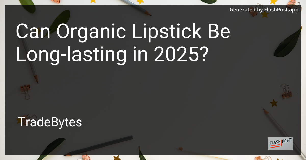 Organic Lipstick