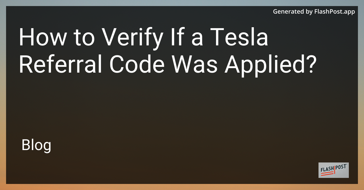 Tesla Referral Code