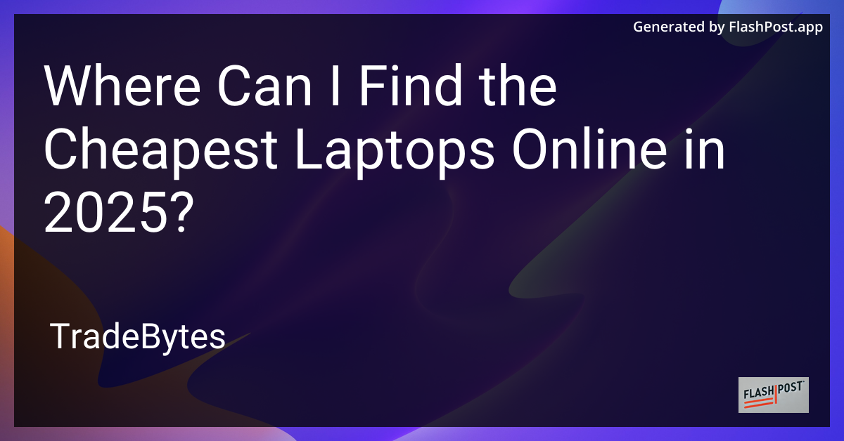 Cheapest Laptops