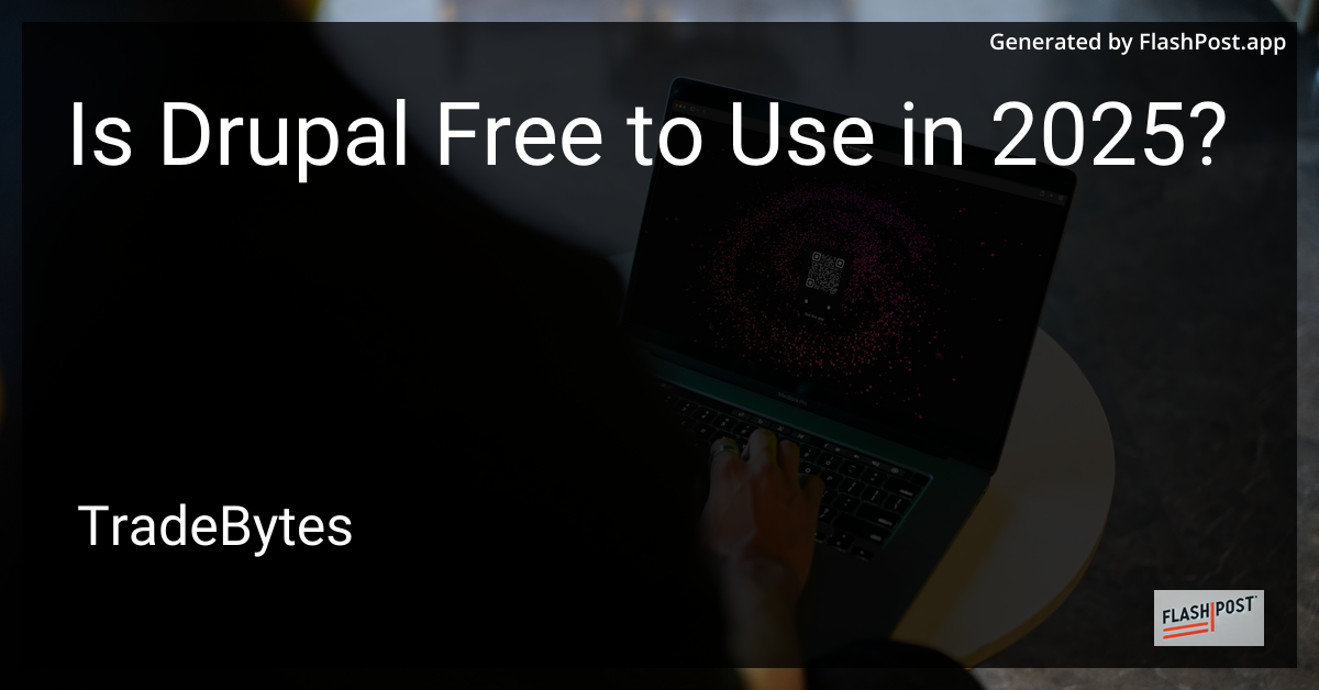 Is Drupal Free?