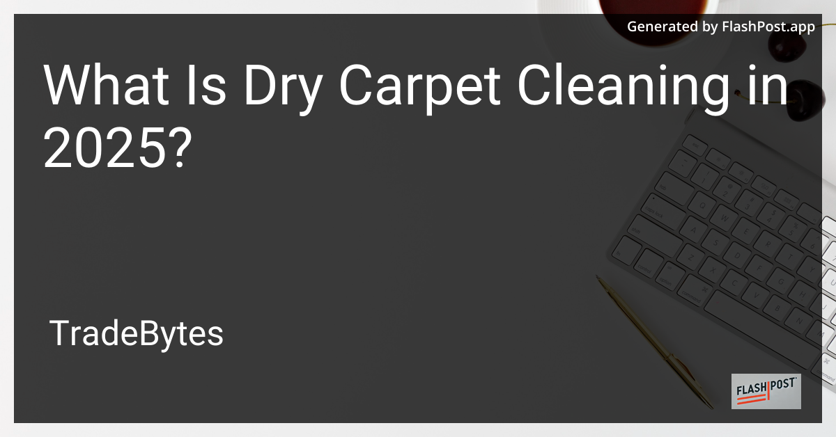 Dry Carpet Cleaning