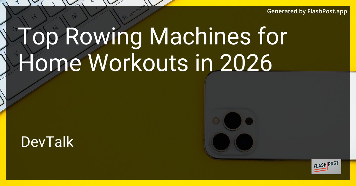 Top Rowing Machines for Home Workouts in 2026