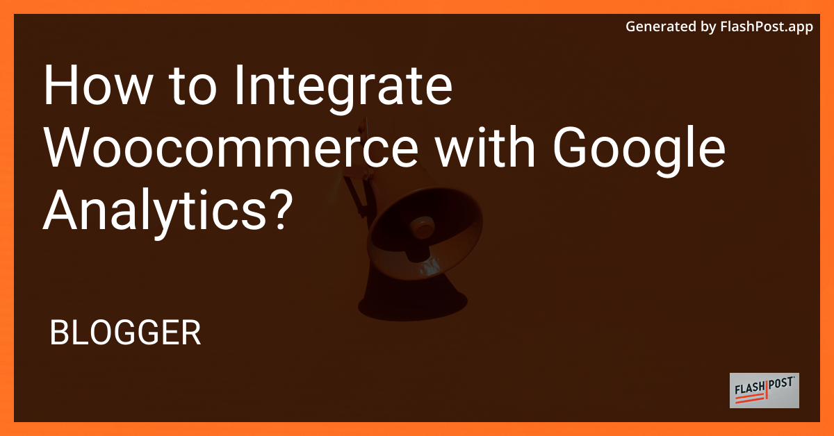 WooCommerce and Google Analytics