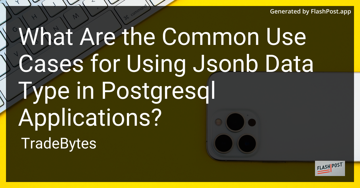 Common Use Cases for JSONB in PostgreSQL
