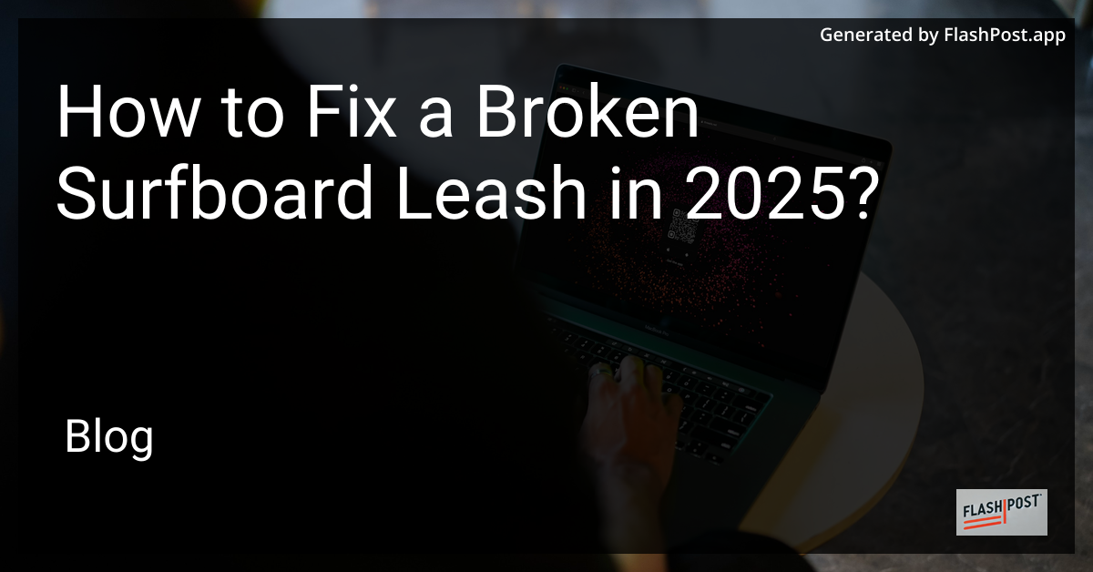 Broken Surfboard Leash Image