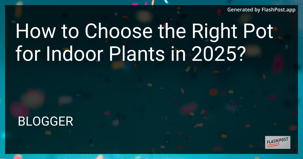 Indoor Plant Pot