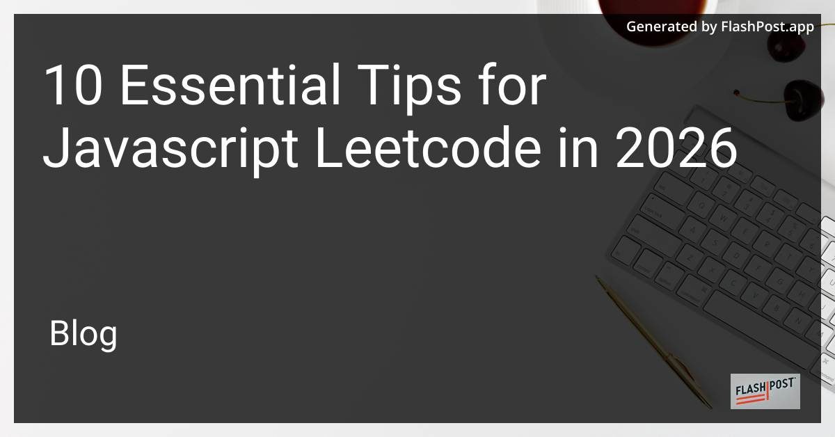 10 Essential Tips for Javascript Leetcode in 2026