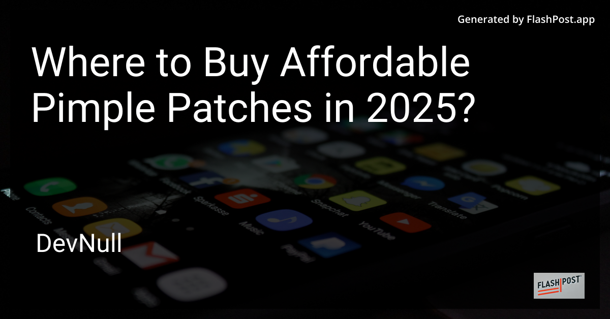 Where to Buy Affordable Pimple Patches in 2025?
