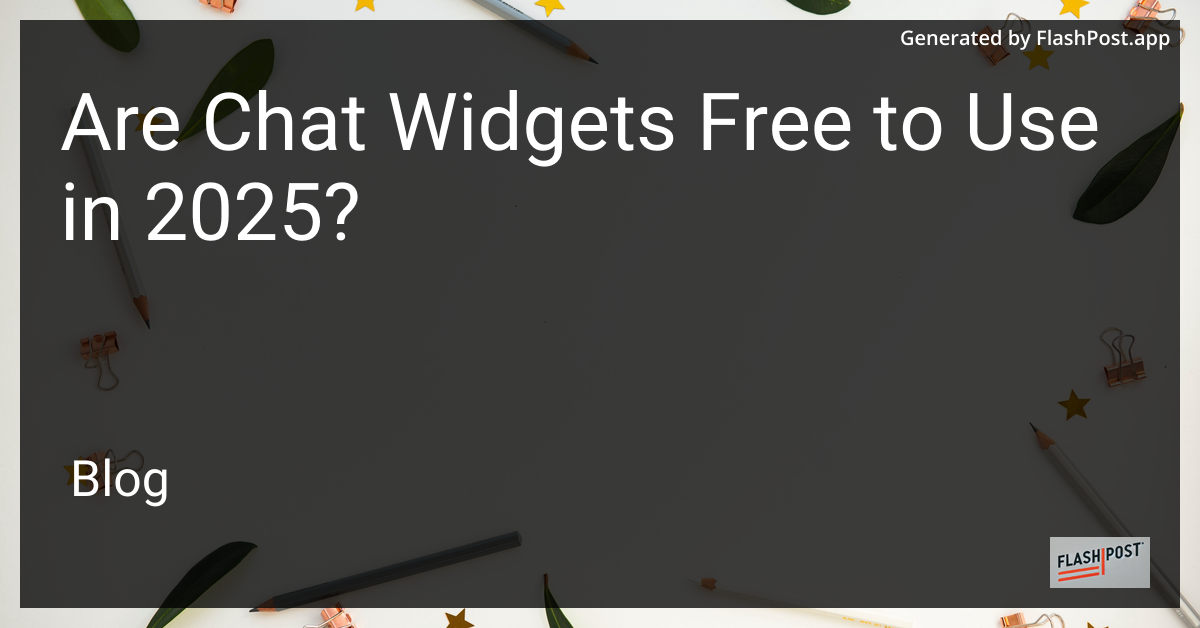 Chat Widgets in 2025