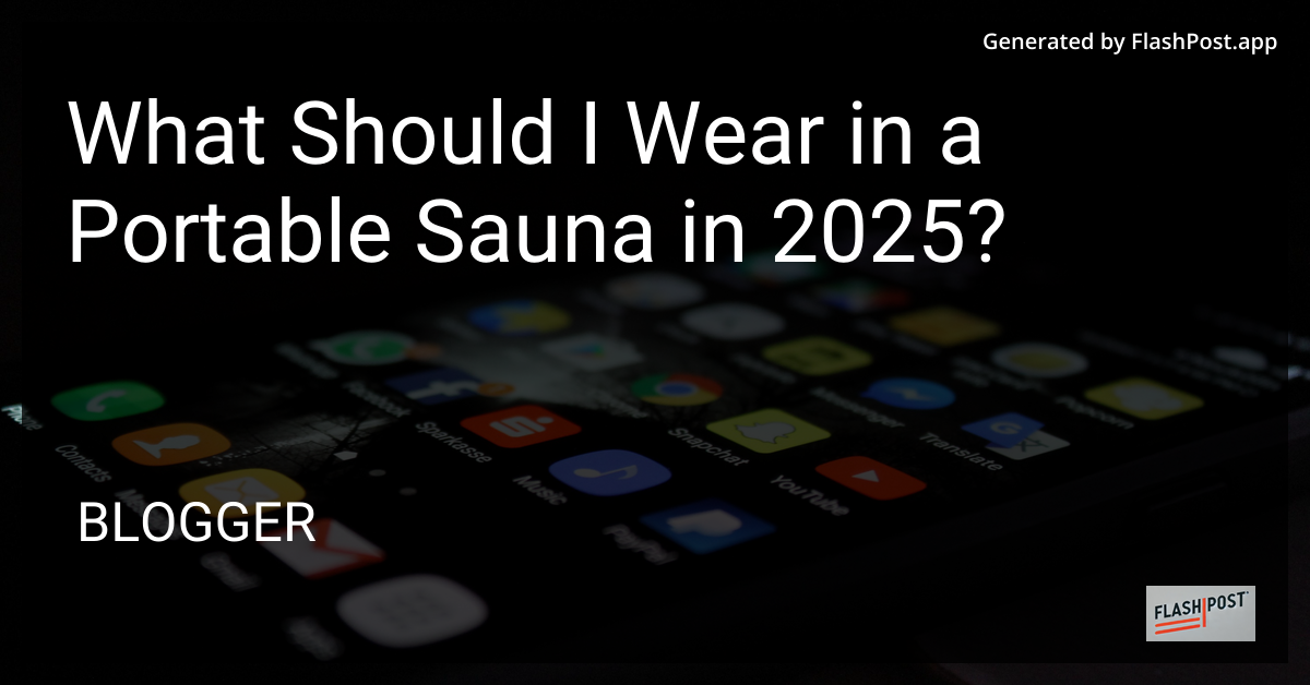 Portable Sauna