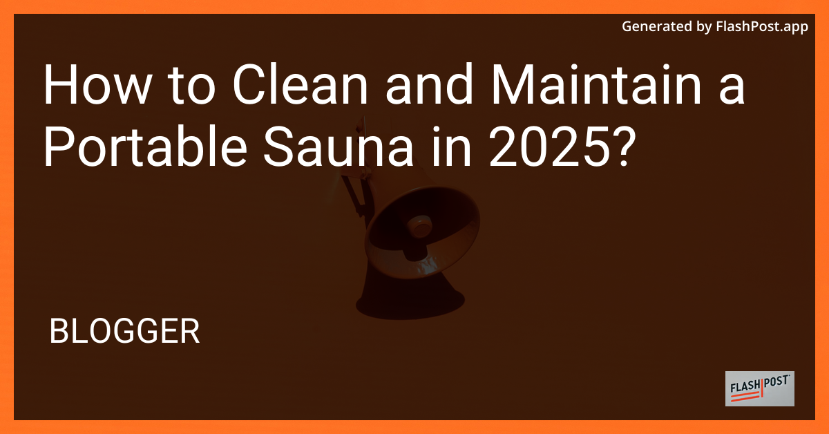Portable Sauna
