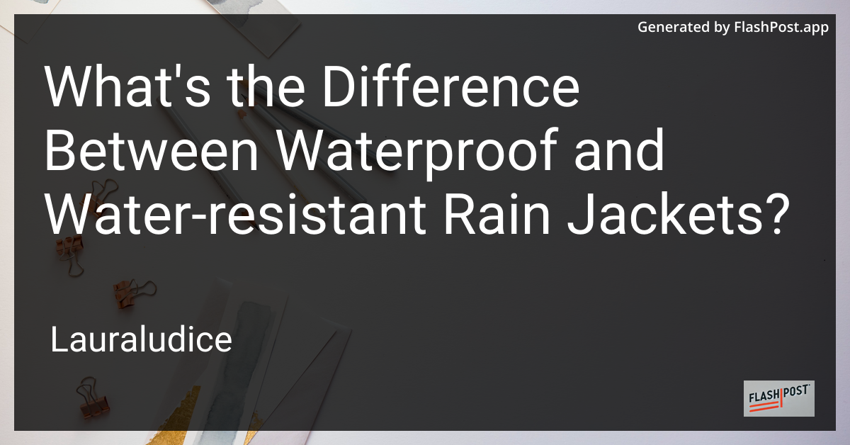 Rain Jacket Image