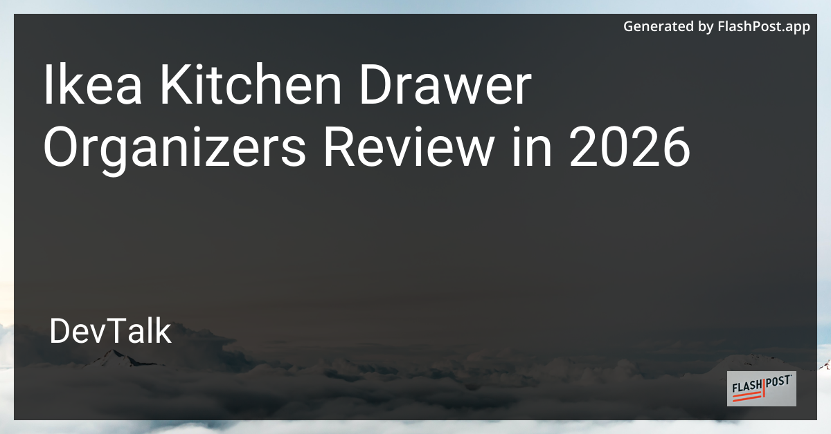 Ikea Kitchen Drawer Organizers Review in 2026