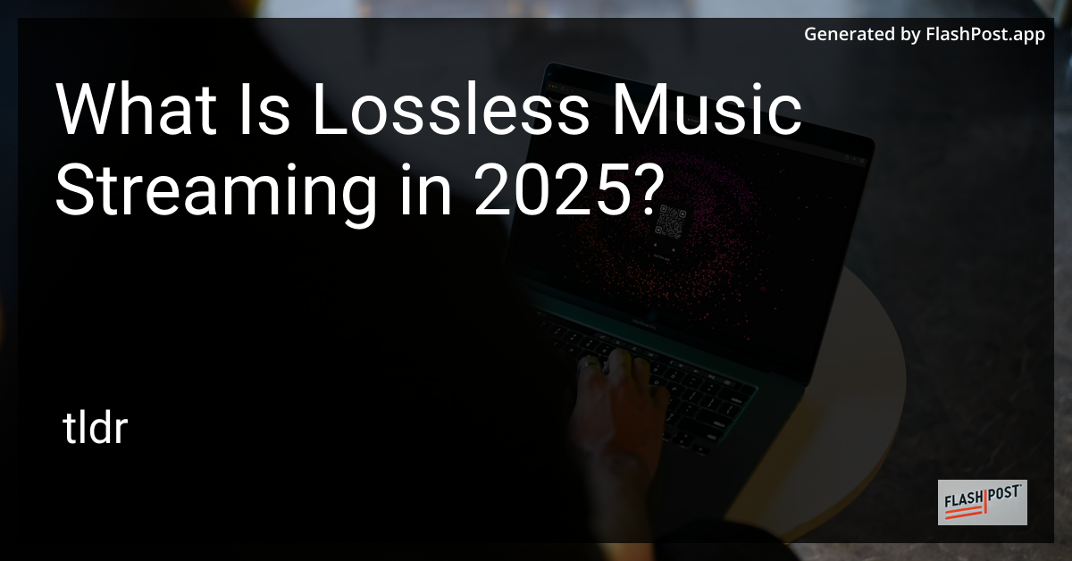 Lossless Music Streaming