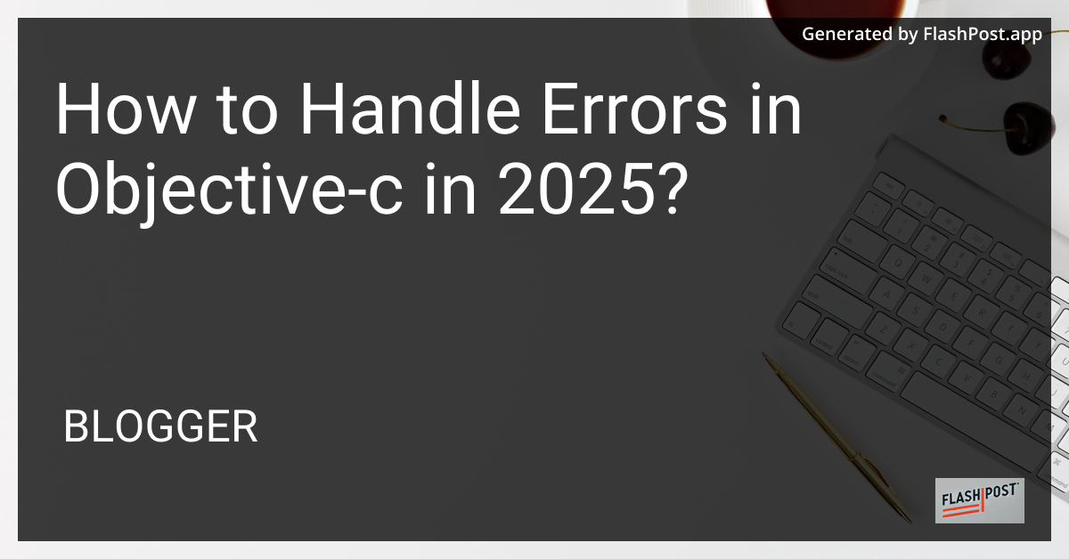 Objective-C Error Handling