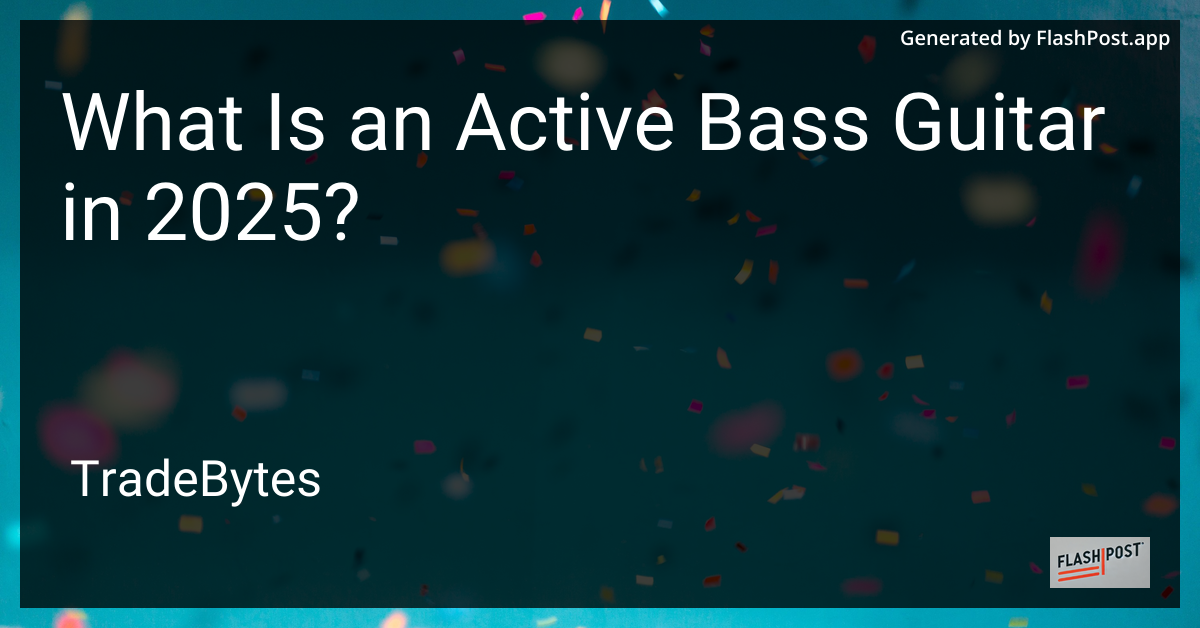Active Bass Guitar