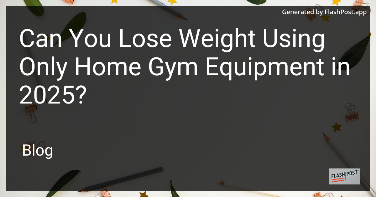 Home Gym Equipment