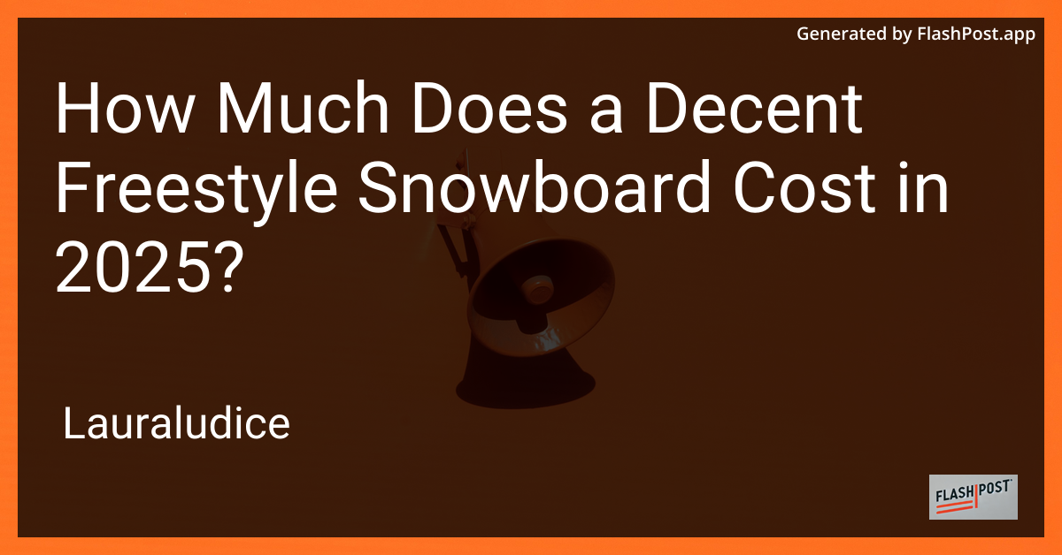 Freestyle Snowboard