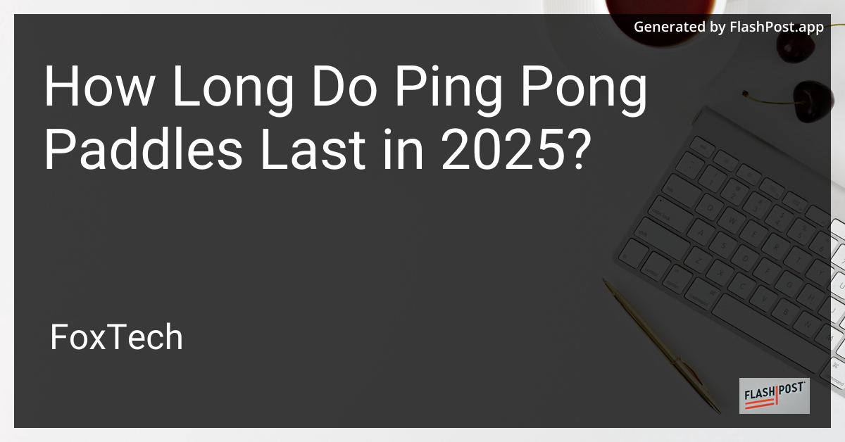 Ping Pong Paddles