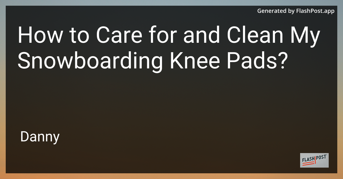 Snowboarding Knee Pads